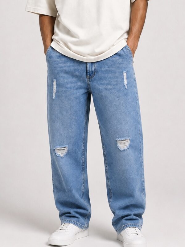 Scratch Baggy Jeans